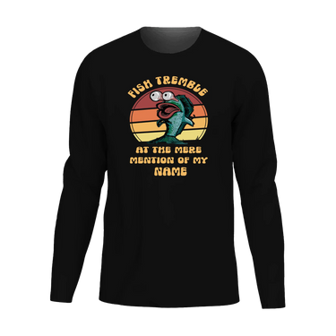 Fish Tremble Men Long Sleeve Shirt
